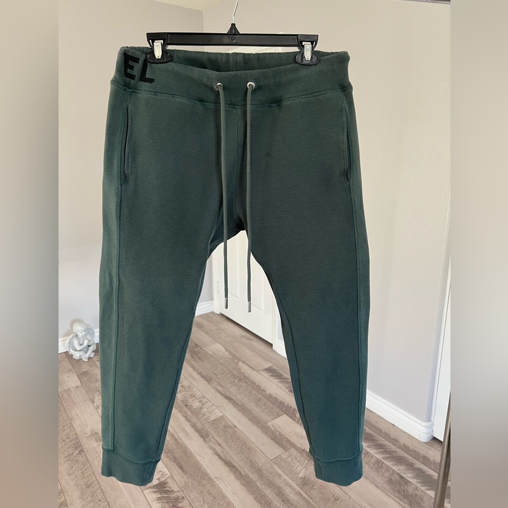 Diesel Sweatpants Green, Men’s Large